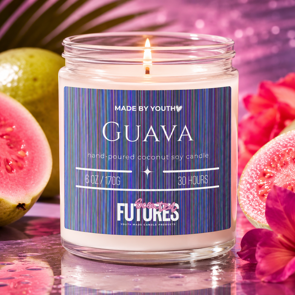 Guava X Coconut Soy Candle