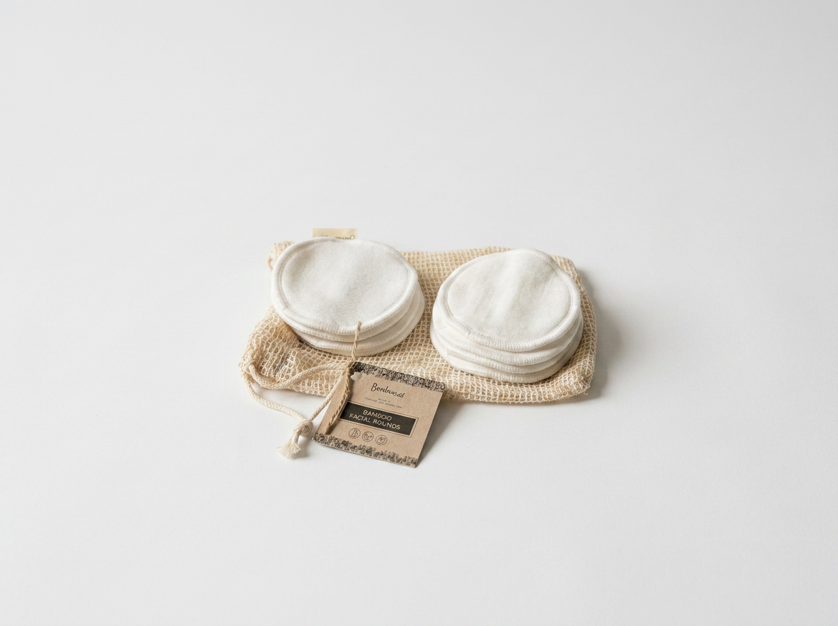 Reusable Bamboo Cotton Facial Rounds- Set of 10