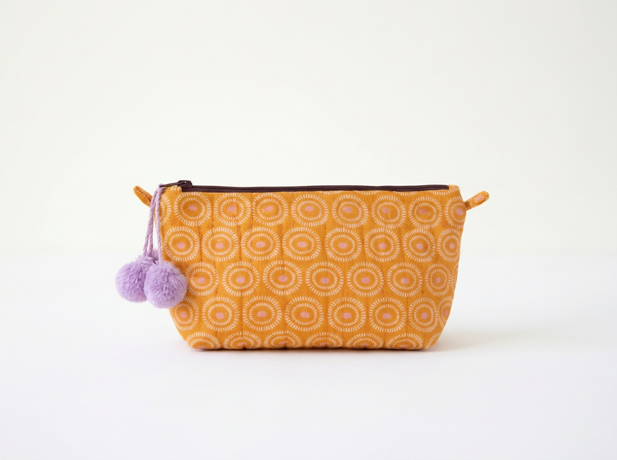 Quilted Makeup Pouch