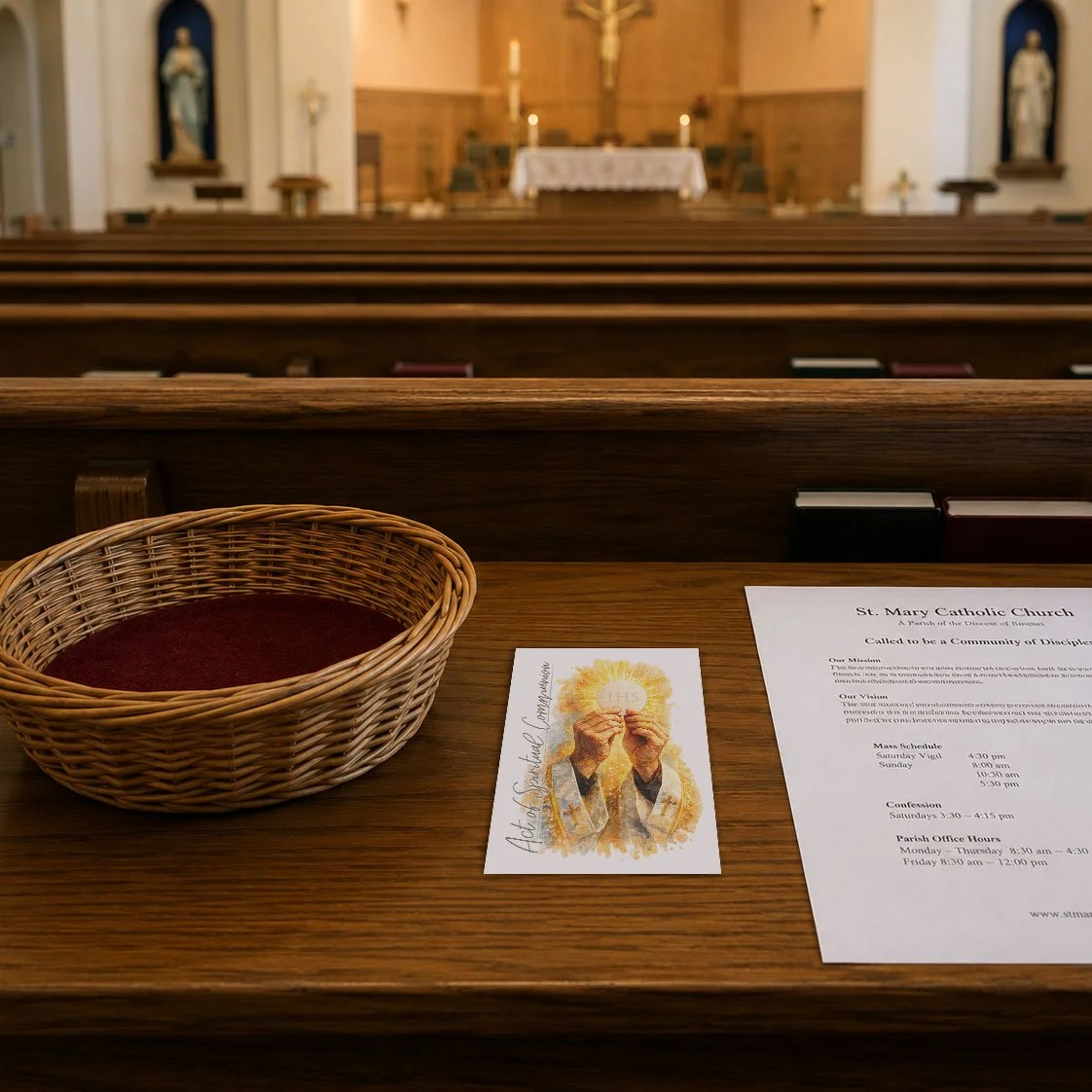 Spiritual Communion Prayer Card