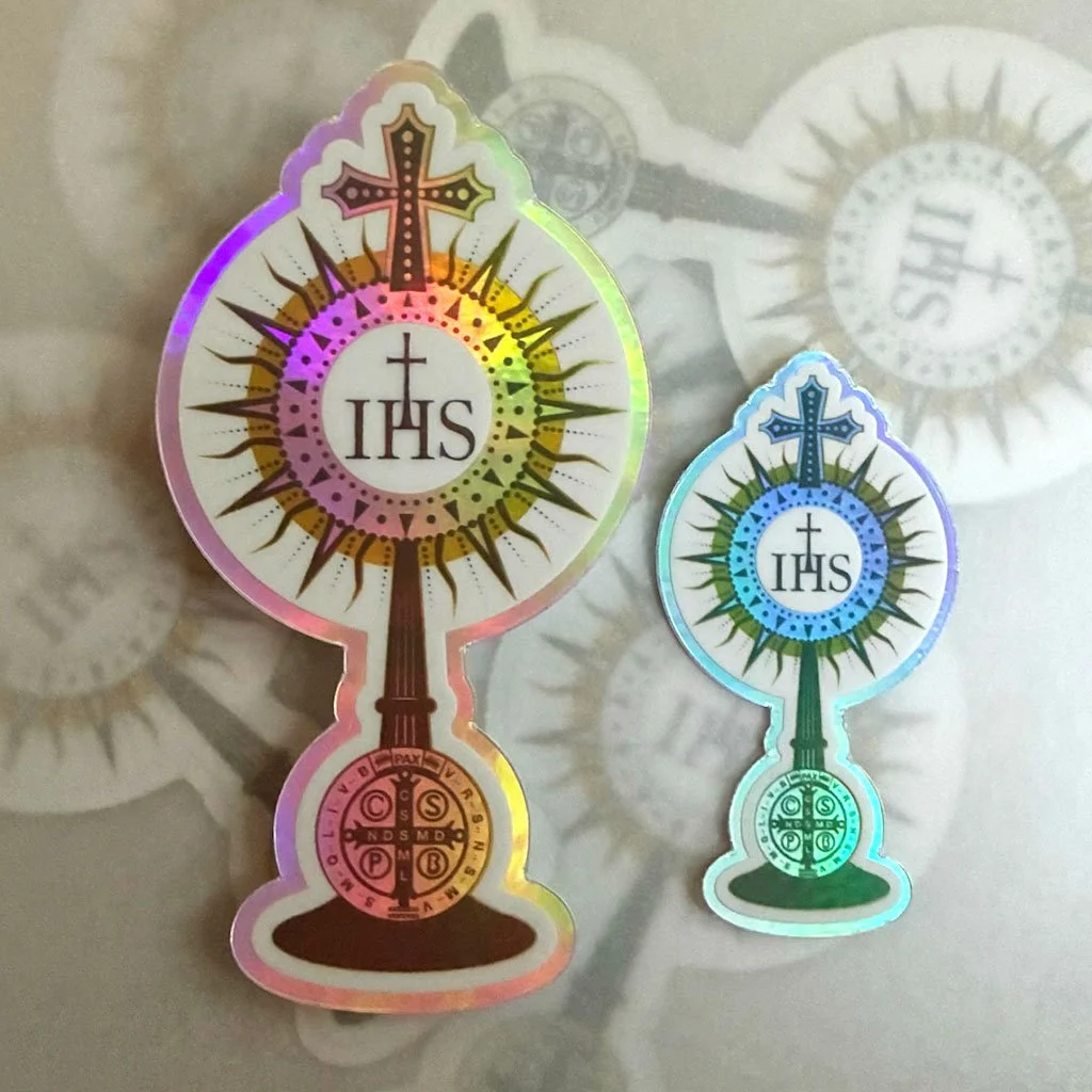 Eucharist Monstrance Vinyl Sticker