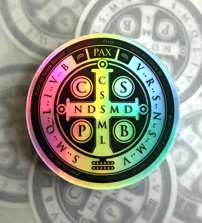 Saint Benedict Medal Vinyl Sticker