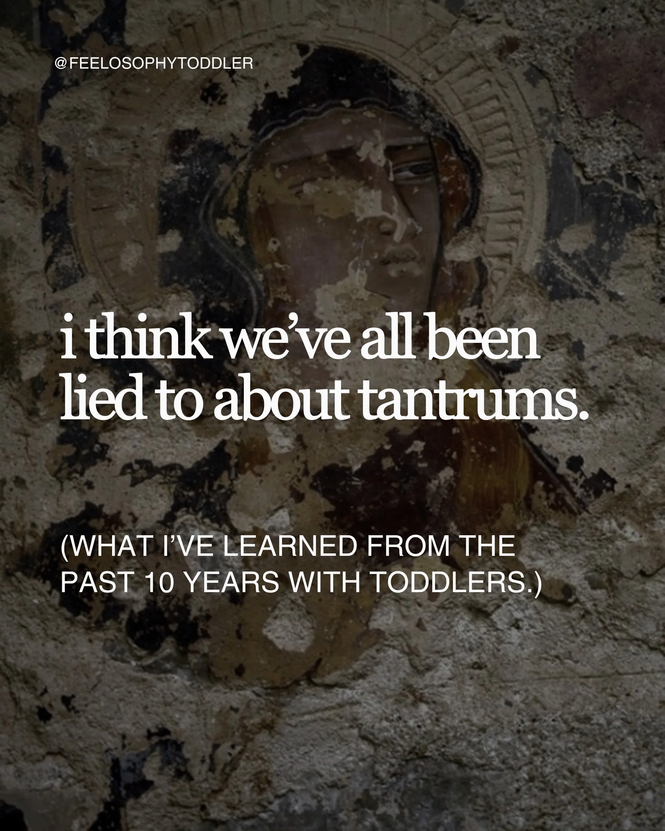 you will spiral through the lessons of big feelings in toddlerhood. you will notice that they are having the same tantrum, but you are handling it better and better. you are more regulated each time. more confident in how you responded instead of rea