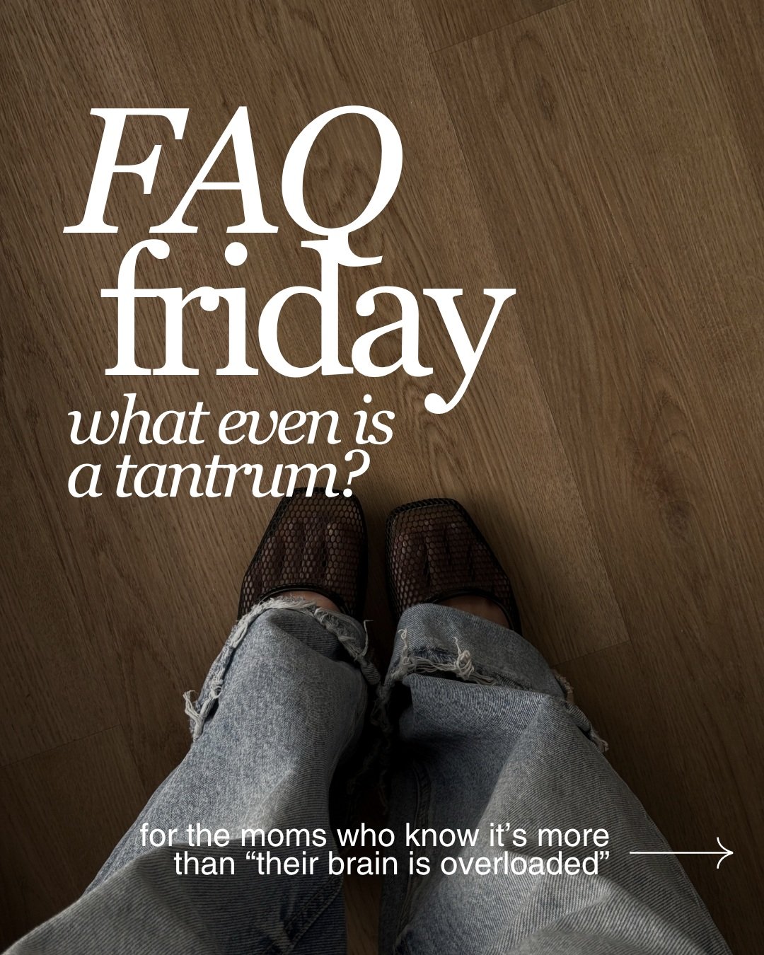 accepting reality is a genuinely hard thing for all of us to do, and your toddler is much more new at this stuff than we are.

if you want to learn about both type of tantrums + get a handful of strategies for both of them, comment BIG FEELINGS.

it 