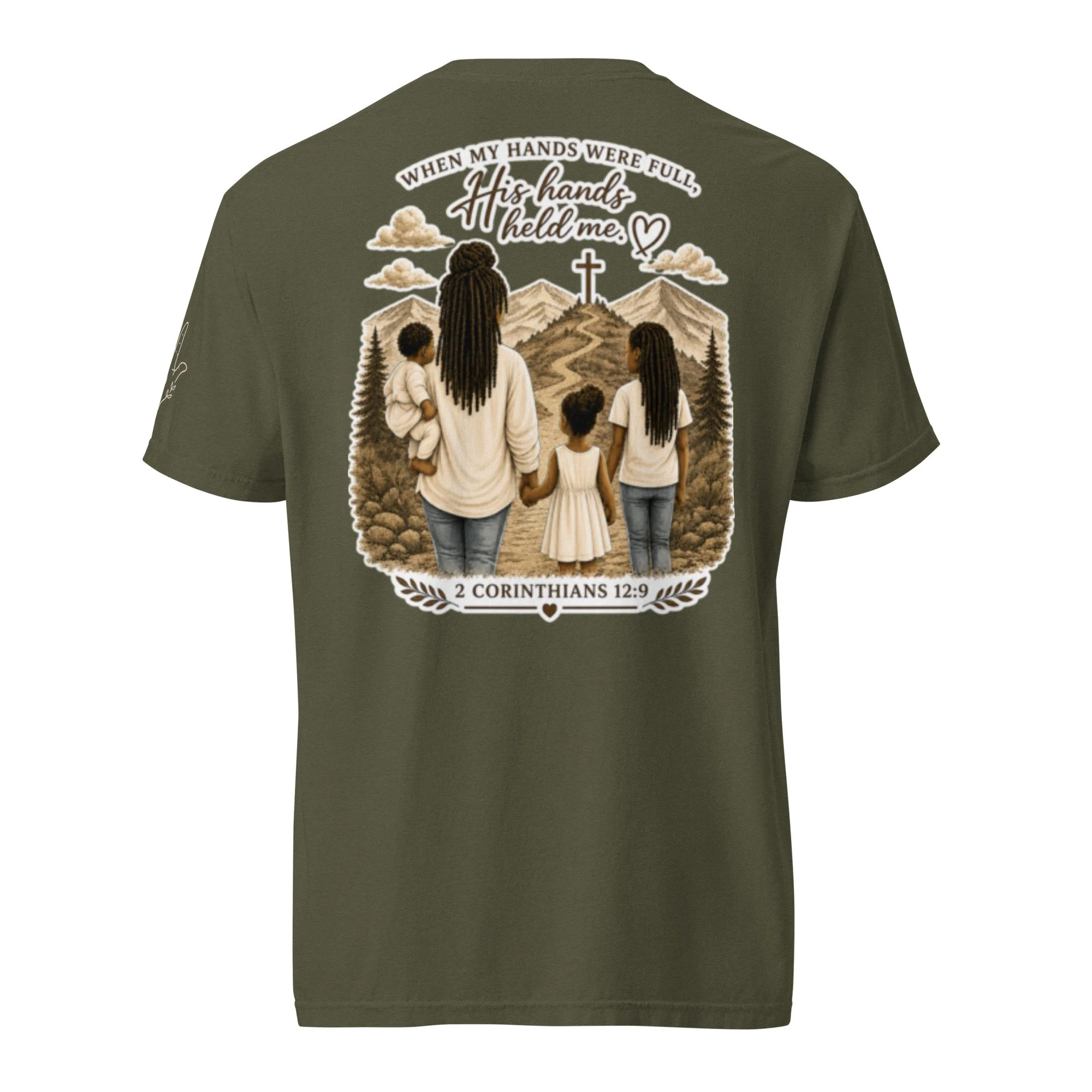 Held By Grace™ | When My Hands Were Full Unisex Tee / Sage Portrait I