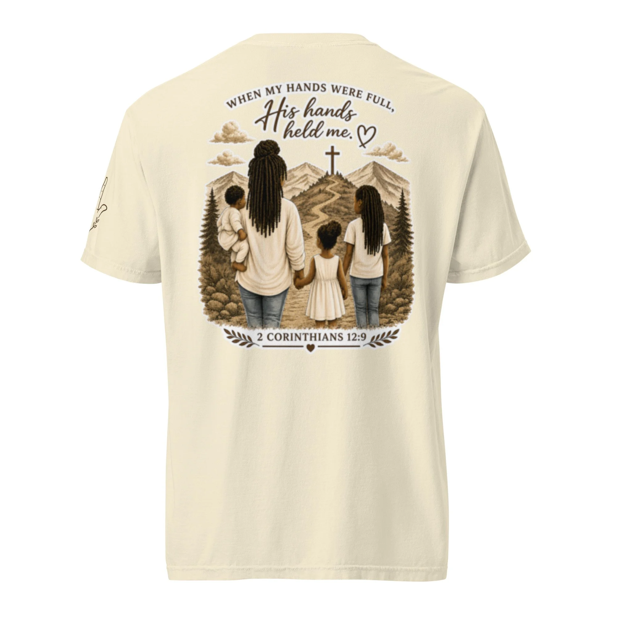 Held By Grace™ | When My Hands Were Full Unisex Tee / Ivory Portrait I