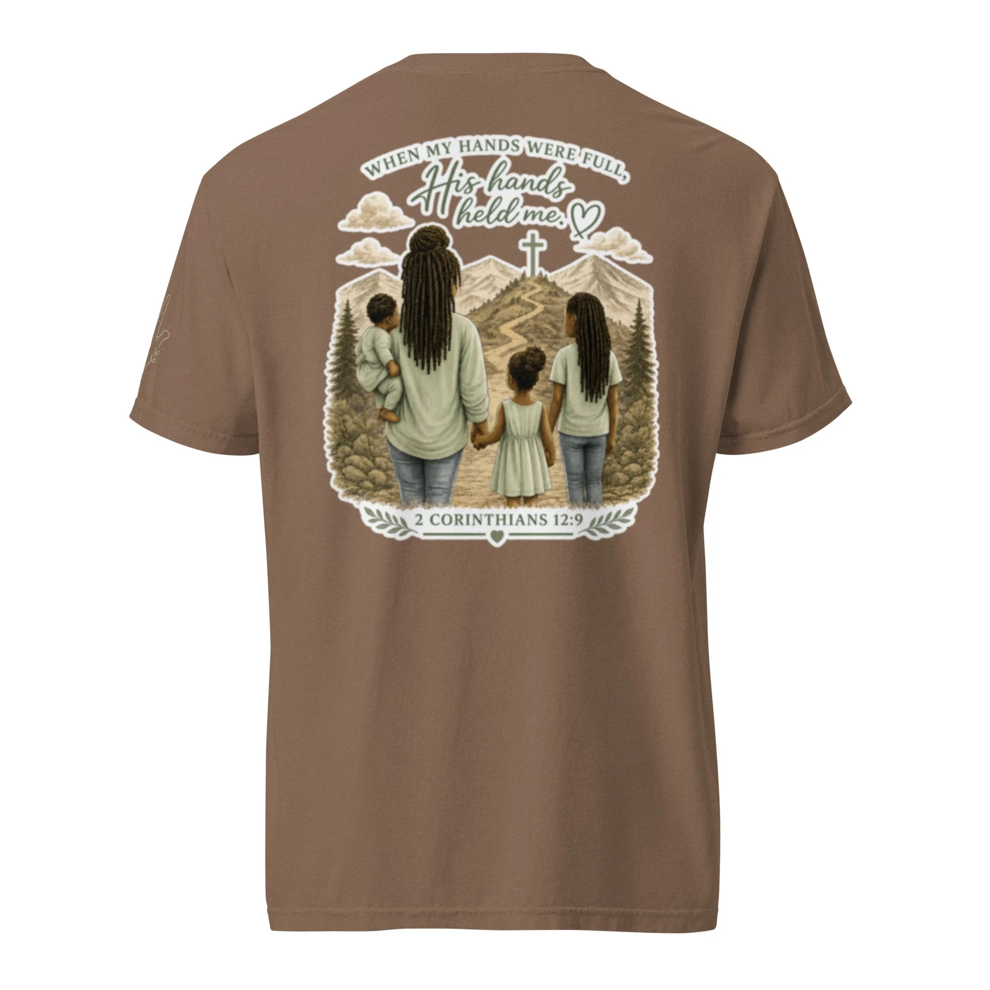 Held By Grace™ | When My Hands Were Full Unisex Tee / Espresso Portrait I