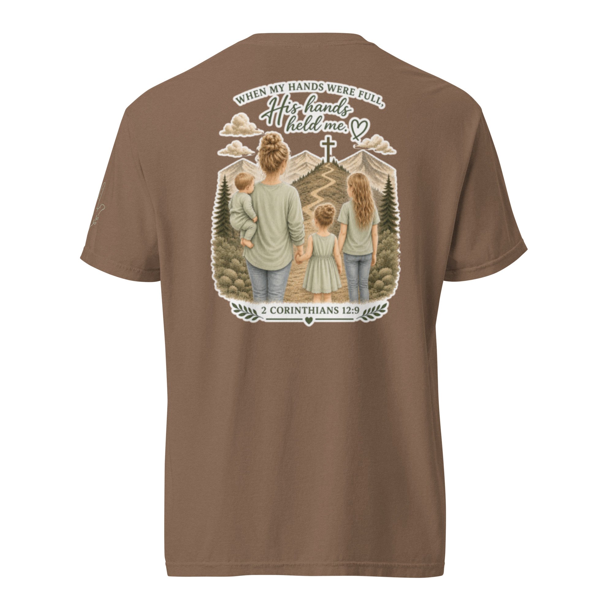 Held By Grace™ | When My Hands Were Full Unisex Tee / Espresso Portrait II