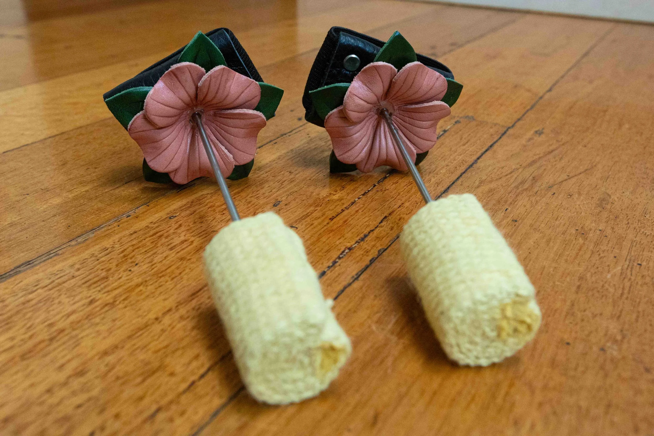 Pink Lotus Palm Torches