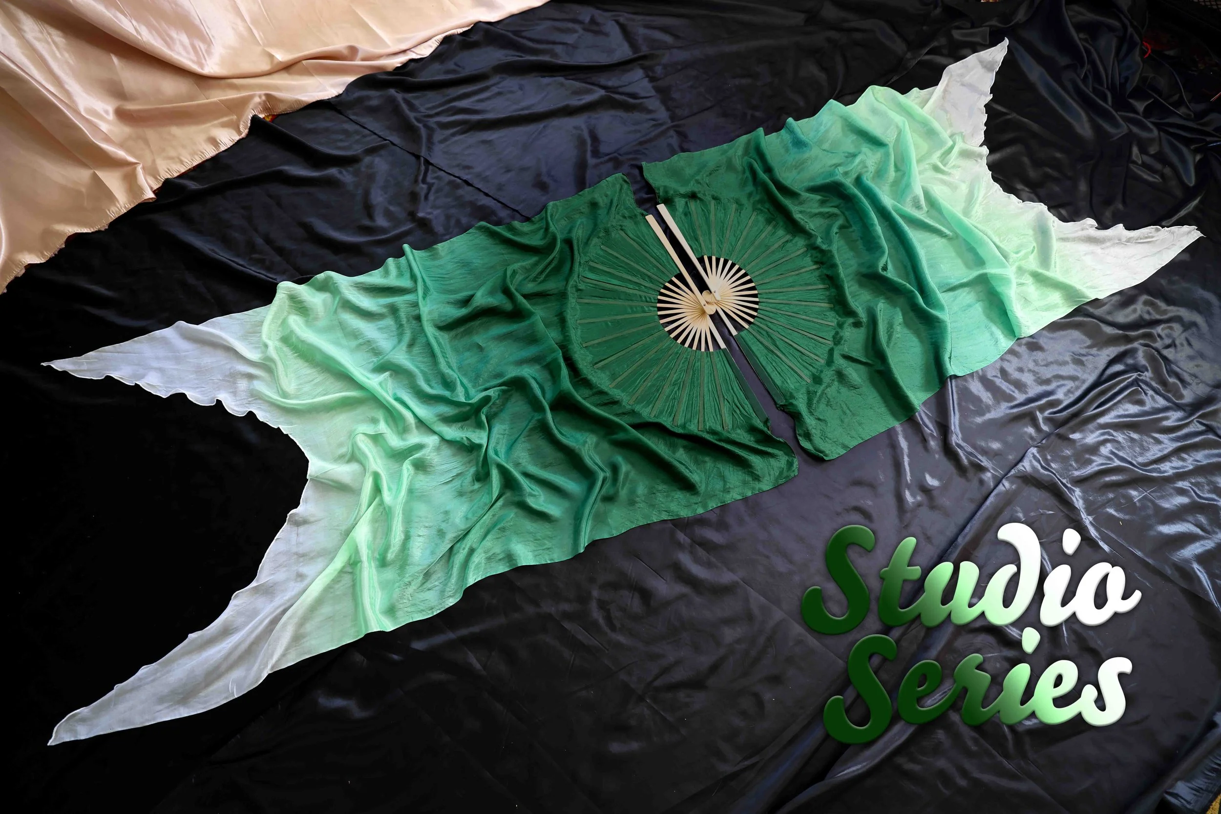Studio Series | Moss Agate - Silk Fans