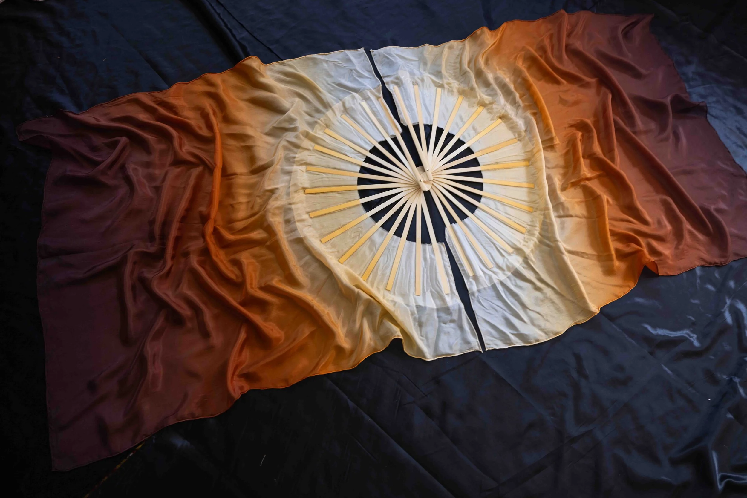 Terracotta - Silk Fans - Regular Size - 40 inch