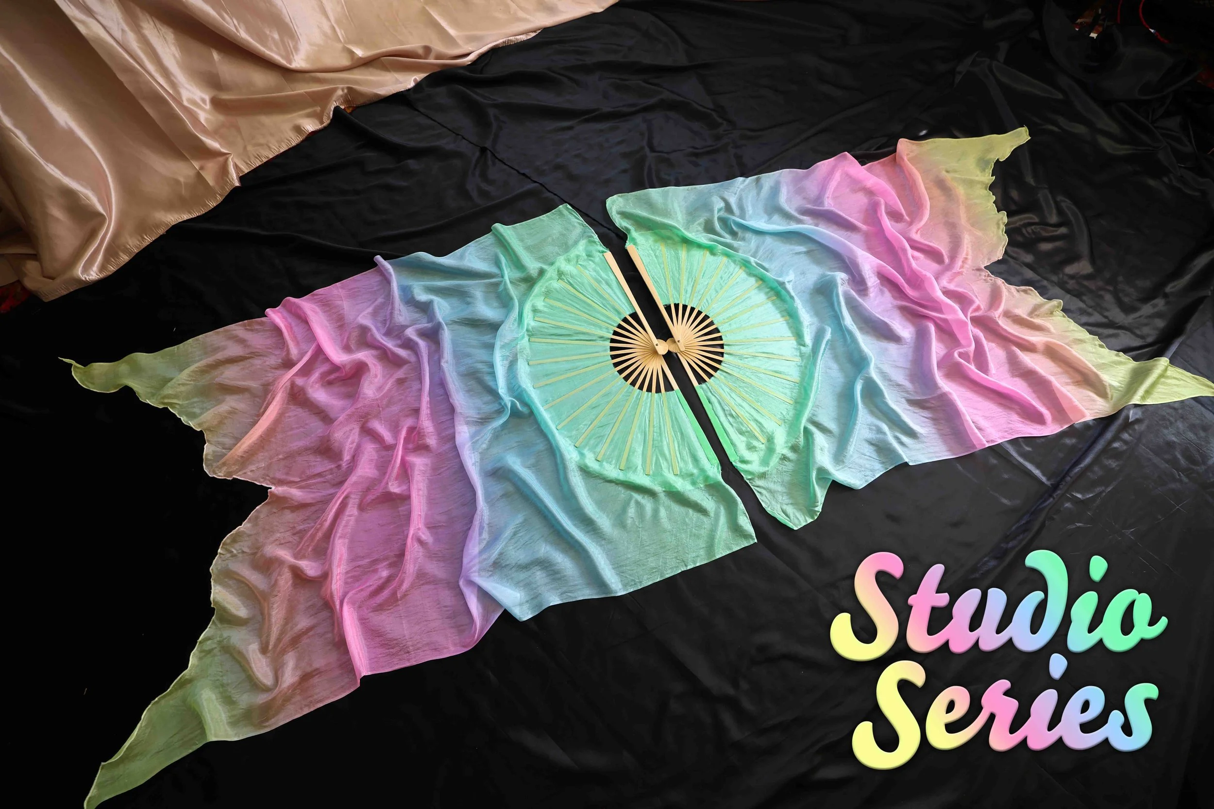 Studio Series | Rainbow Lightning UV | Silk Fans