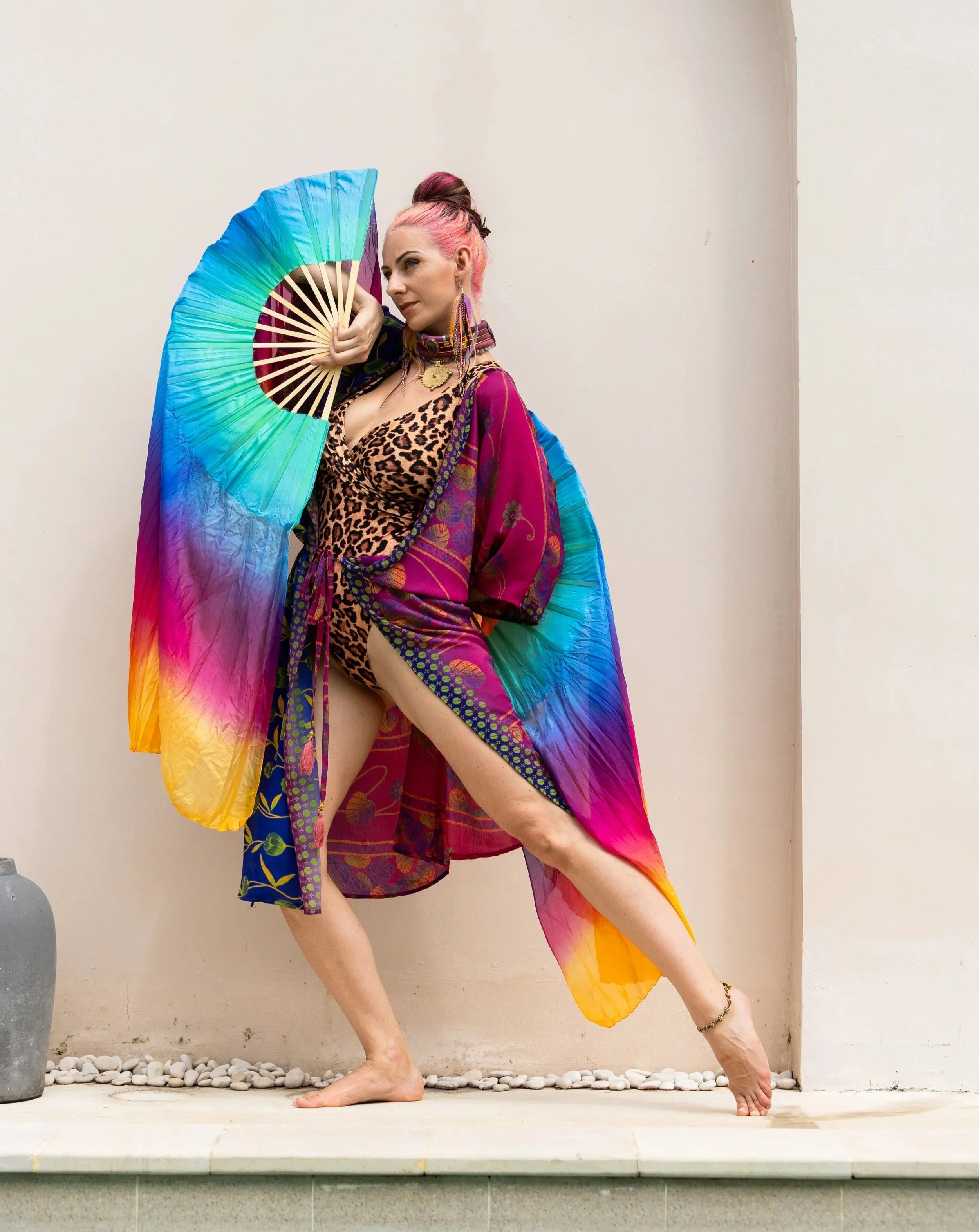 bellydance fans burlesque veils hand-dyed in melbourne
