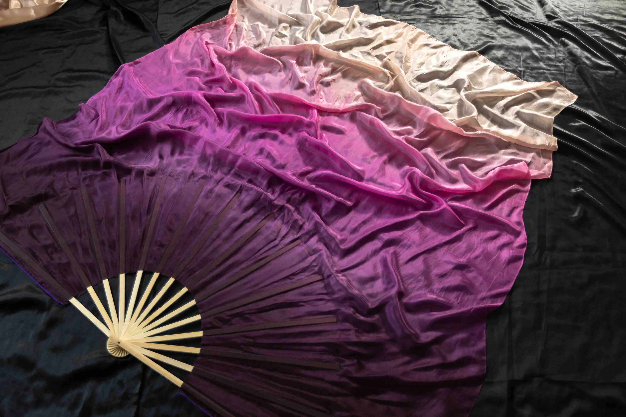 Rosé at Dusk - Silk Fans - Atlas Size - 65 inch