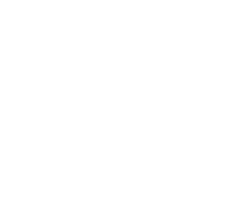 A black background with a white silhouette of a leafy branch with multiple leaves.