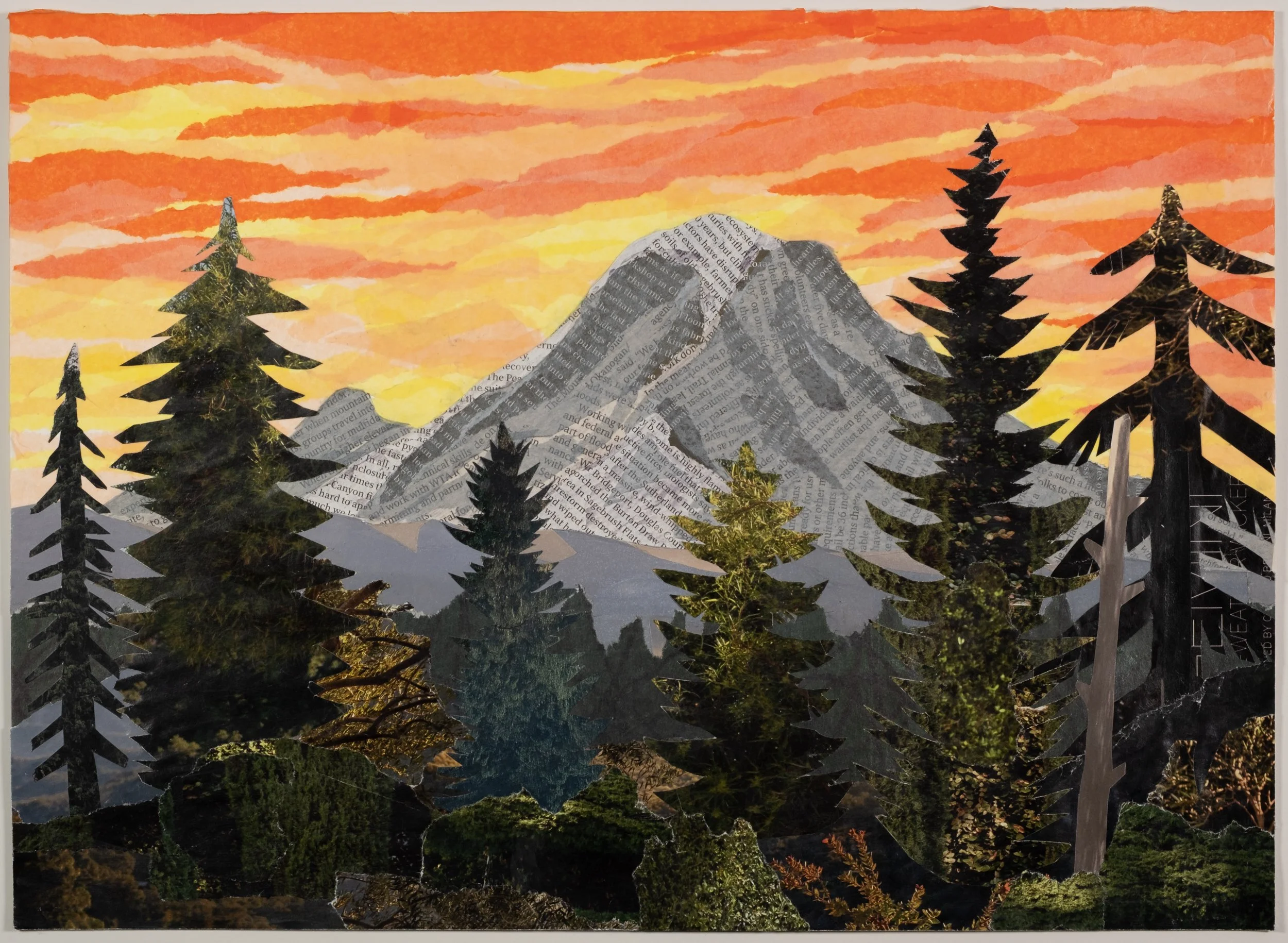 Rainier, sunset