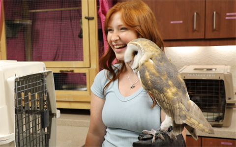 Volunteer Spotlight: Lani Walker and the Birds of Prey at Moccasin Lake