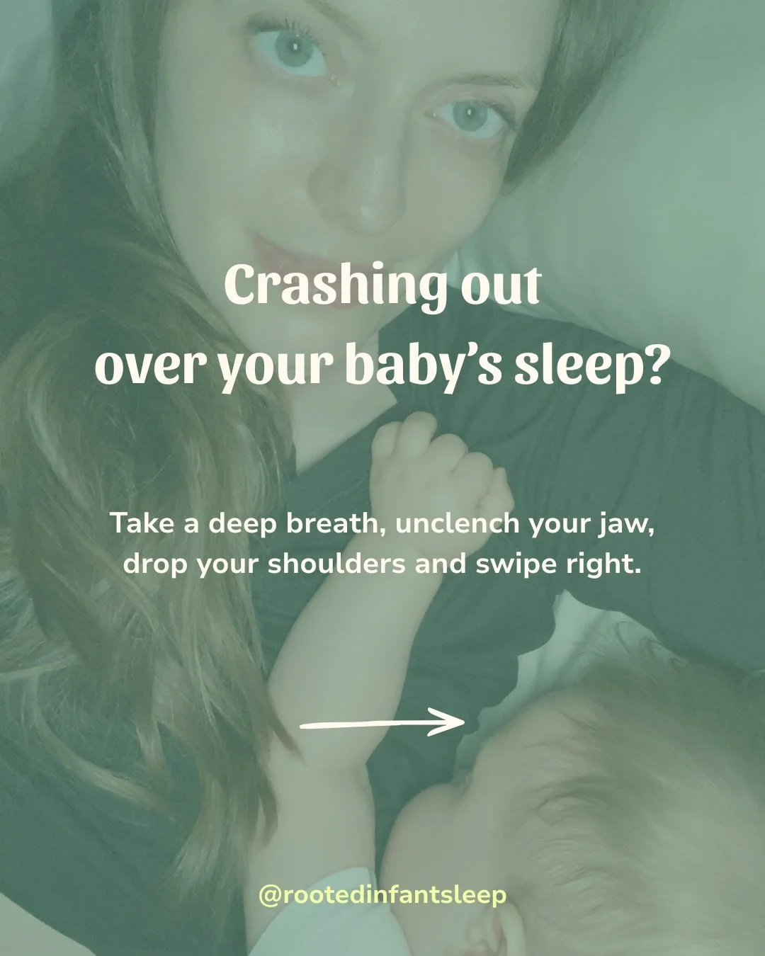 Once I rooted into my intuition and trusted myself, my baby and our bodies; sleep - and motherhood - became so much less stressful. 

Follow @rootedinfantsleep for a calm voice and actual truths about infant sleep amongst comparison culture and unsol