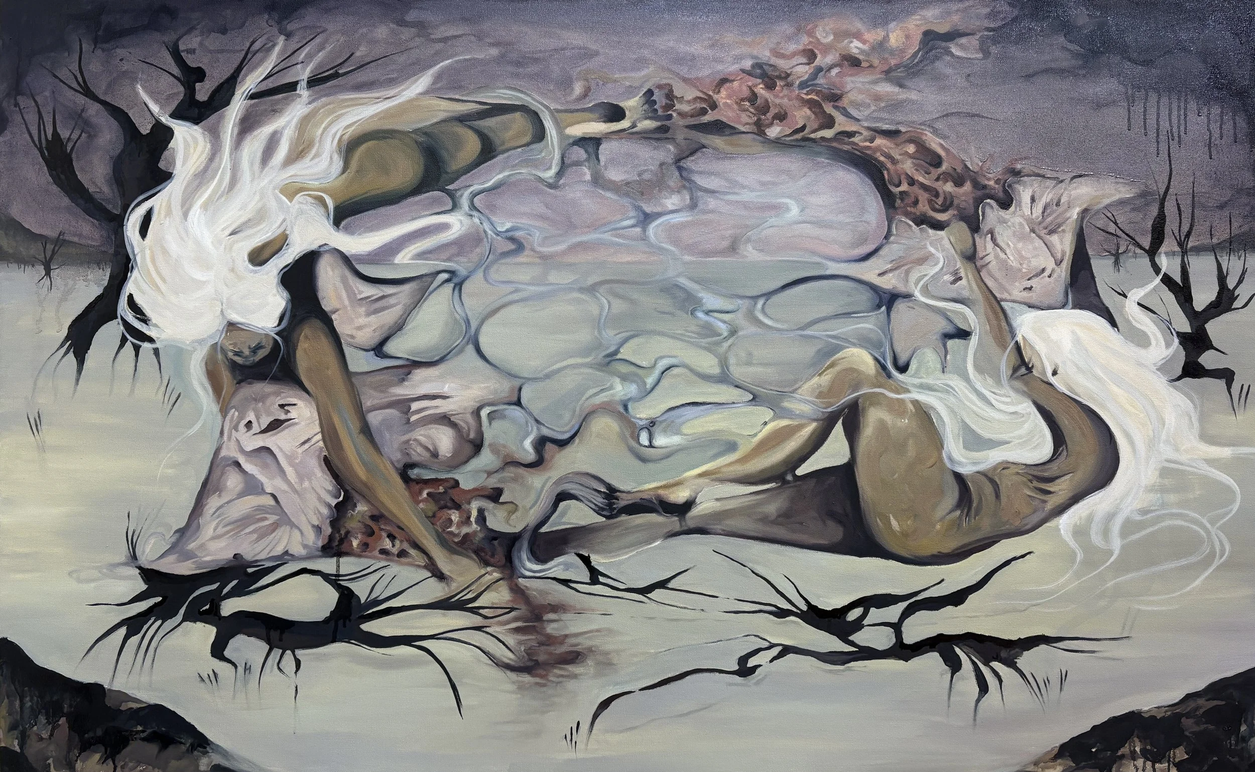 Jacob Wrestles With An Angel, 30"x48"