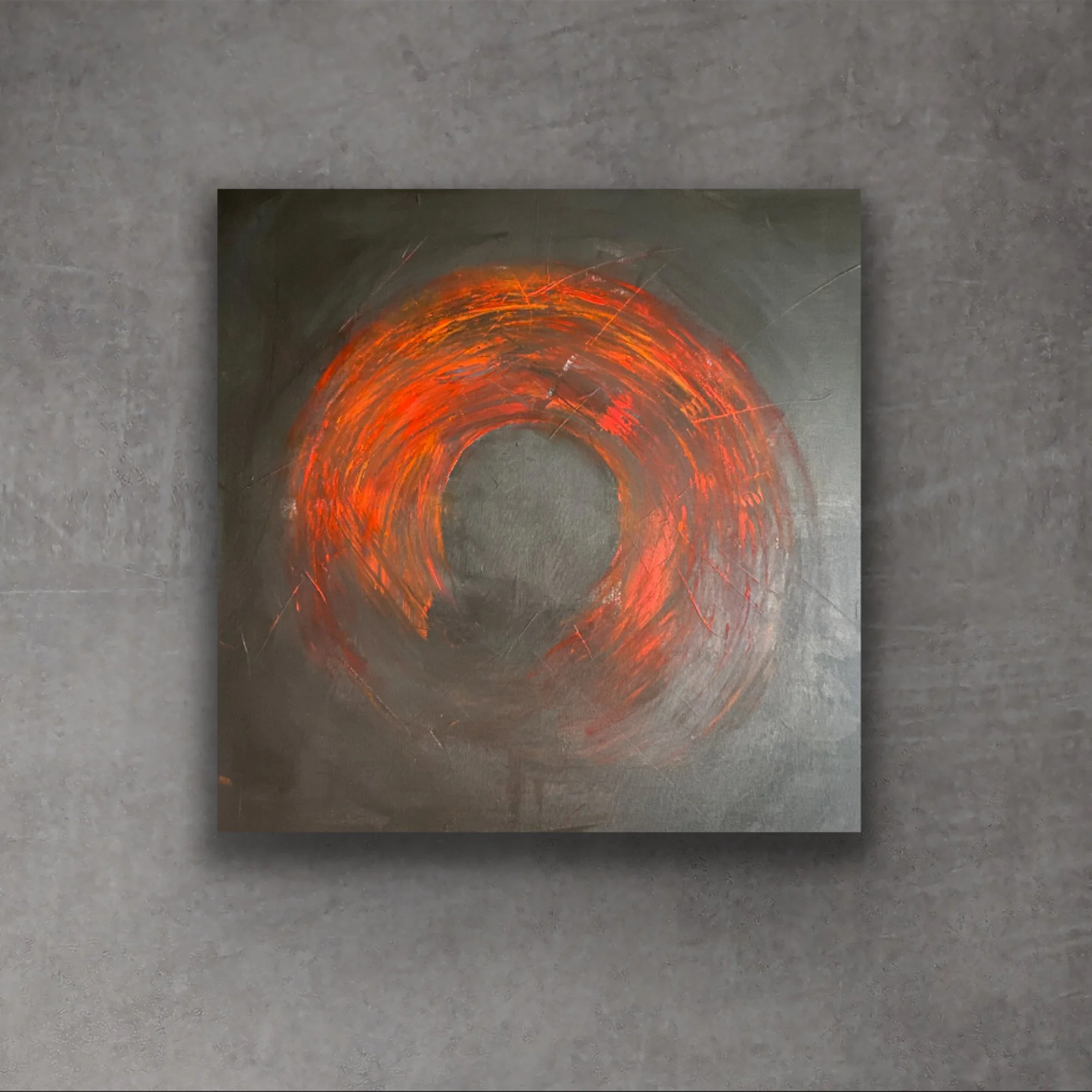 Falling - Acrylic on canvas, 80x80cm - €1000