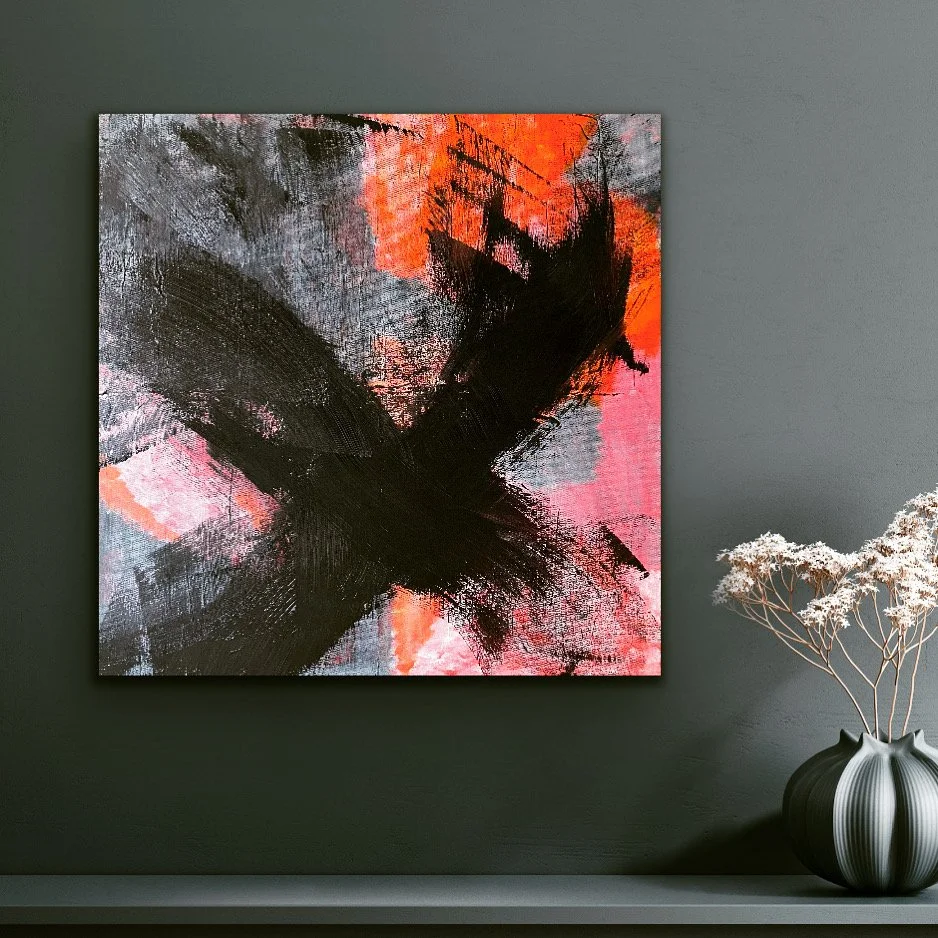 Crisscross - Acrylic on canvas, 70x70cm - €950