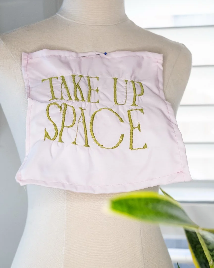 Just a reminder to all the women out there, take up space in your passion, and in your life. You have something to communicate, do it. We&rsquo;re all listening.
#iwd #internationalwomensday #embroidery #takeupspace #empoweredwomenempowerwomen