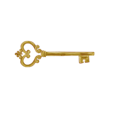 BuySell Studio gold key logo mark