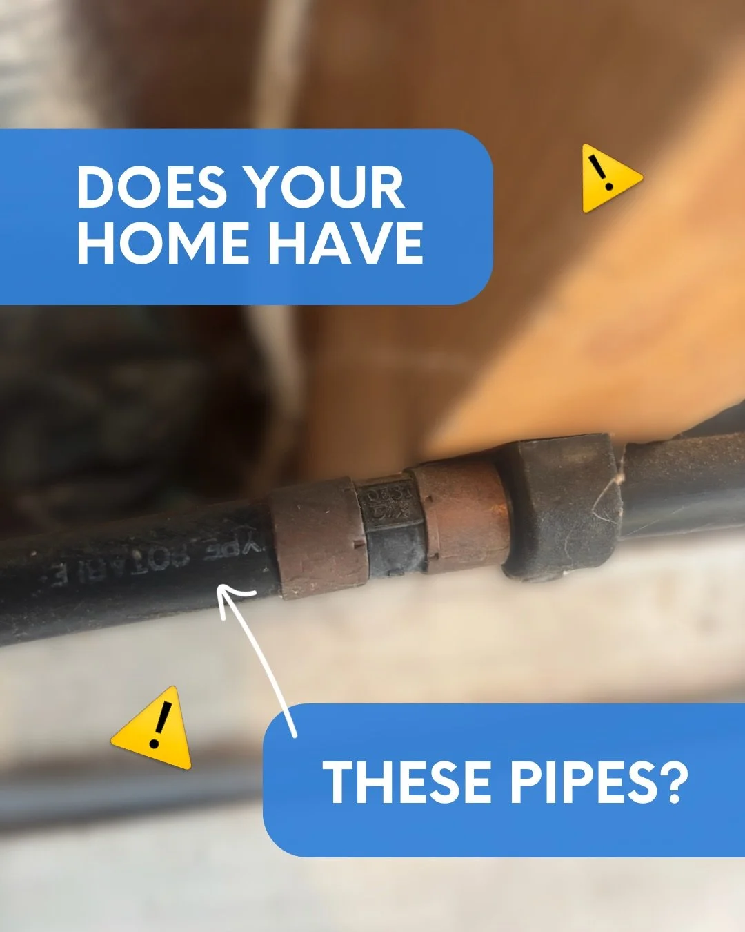 🚨 Quick PSA if you own (or are buying) an older home&hellip;

Have a look under the house or in the ceiling for black pipes labelled Dux Quest or Qest.

These pipes were popular back in the day, but unfortunately they&rsquo;ve developed a bit of a r