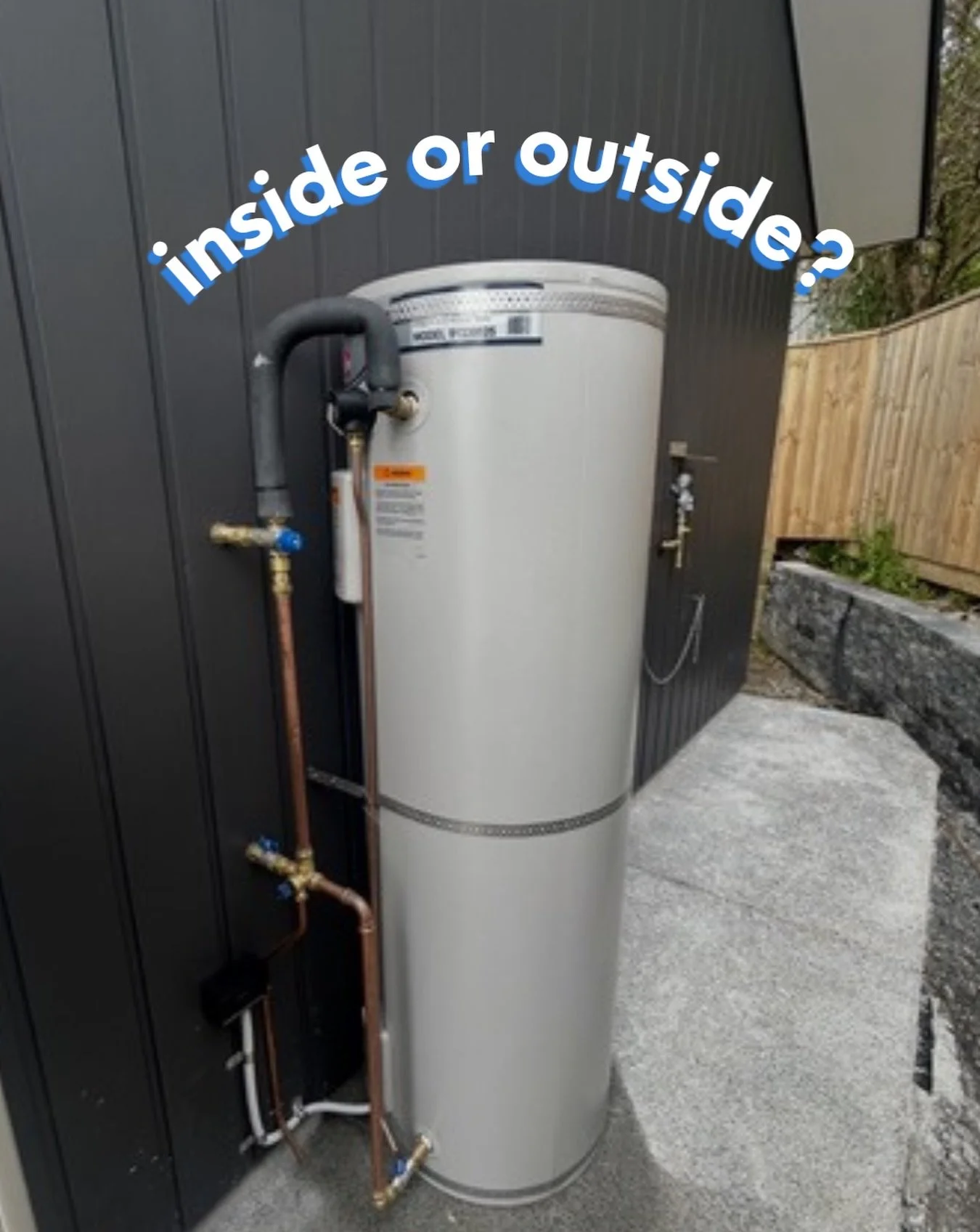 Inside or outside? 🤔💧

I get asked this one a lot, and the truth is&hellip; neither is automatically better.

There are pros and cons to both, depending on your home, budget, and priorities.

🏡 Outside can free up valuable storage space inside the