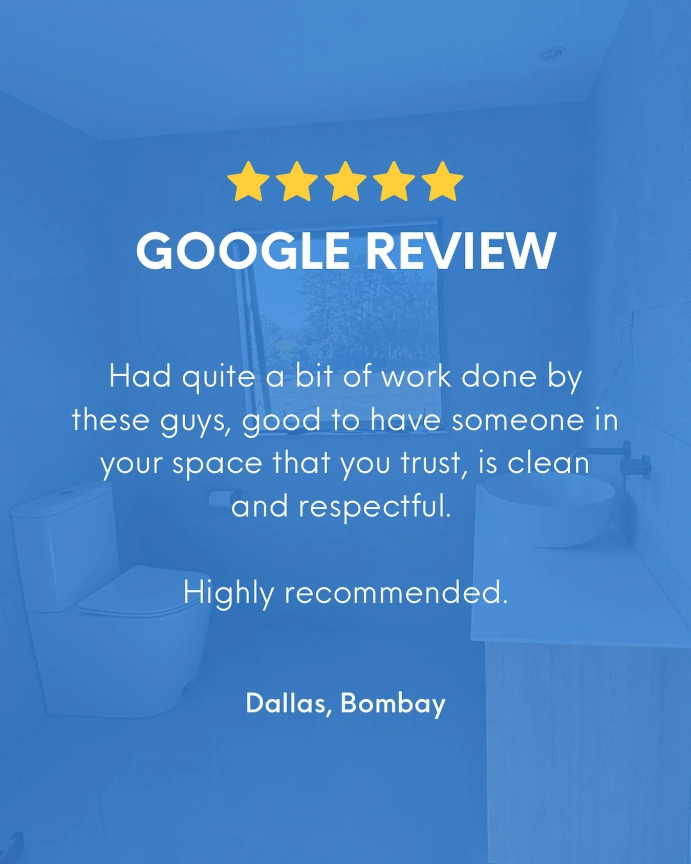 The best compliment we can receive isn&rsquo;t about our plumbing&hellip; it&rsquo;s when someone says they trust us in their home.

Thankyou Dallas! 🤝