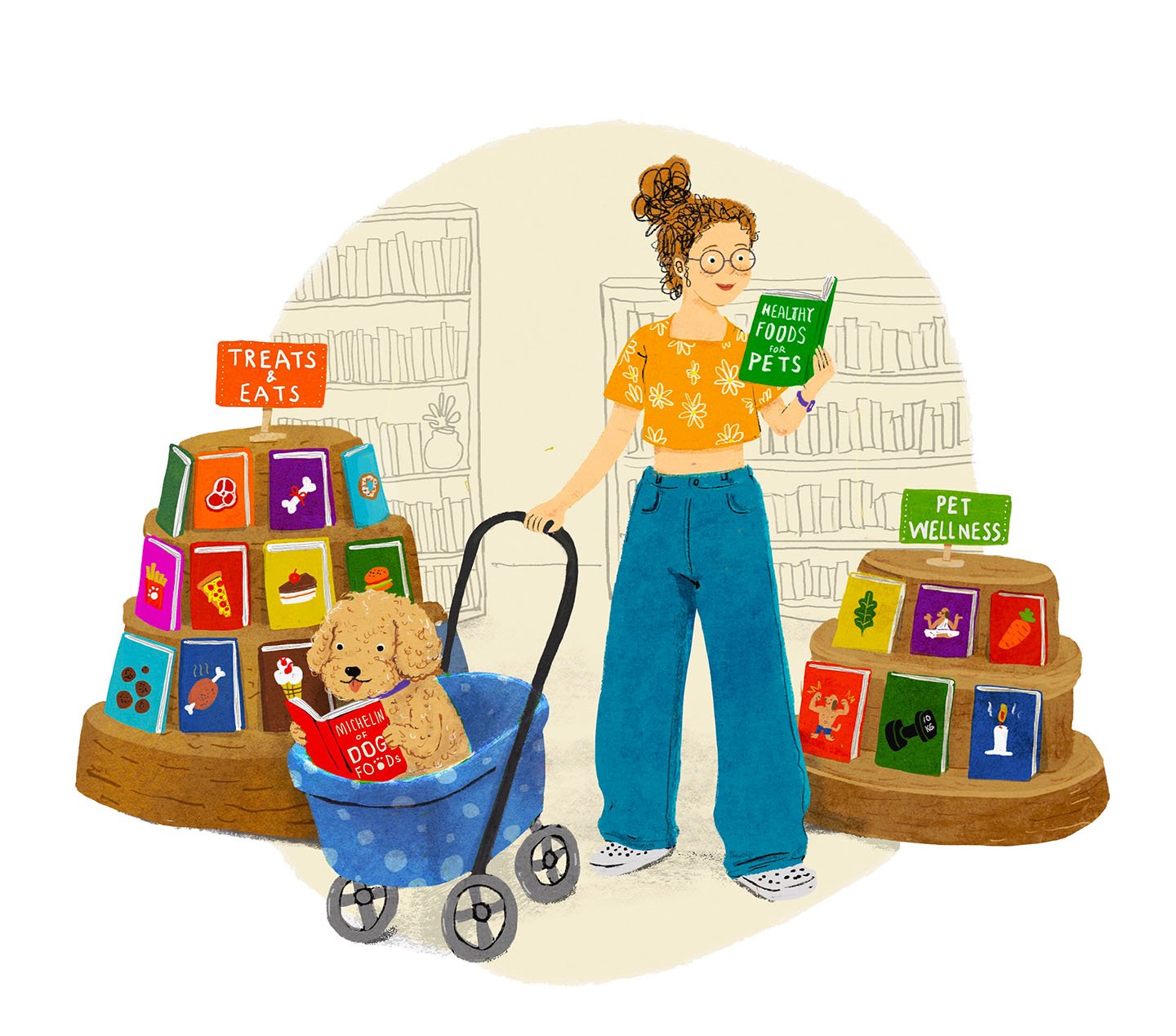 Taking your pet to bookstore