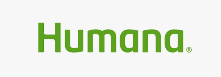 Humana logo in green text on a white background