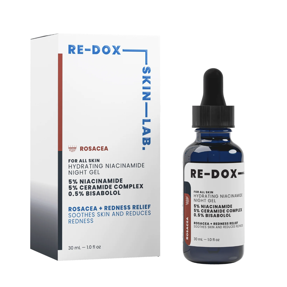 RE-DOX Hydrating Niacinamide Night Gel – Rosacea 30mL