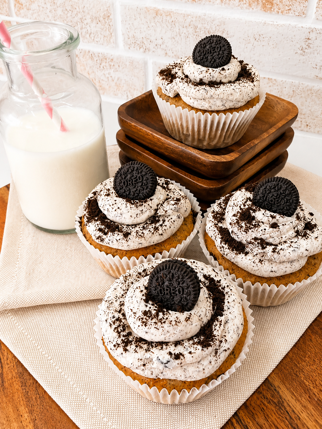 6x Cookies & Cream Cupcakes