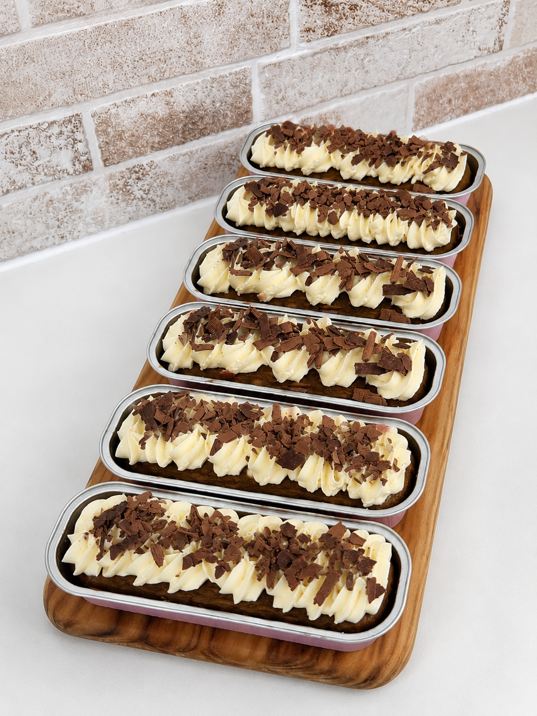 6x Cappuccino Mini Loaf Cakes