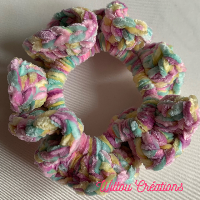 Chouchou en crochet tout doux