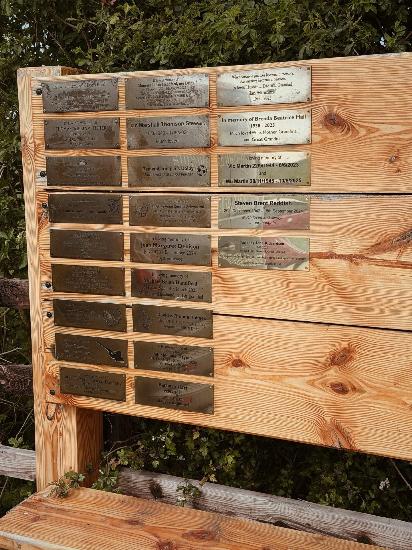 James and Clair gave the plaques a polish on the Remembrance Wall over the weekend, these are cleaned every few months or sooner if needed. 🧽

Families sometimes opt for a brass plaque on the Remembrance Wall as well as, or instead of a flat wooden 
