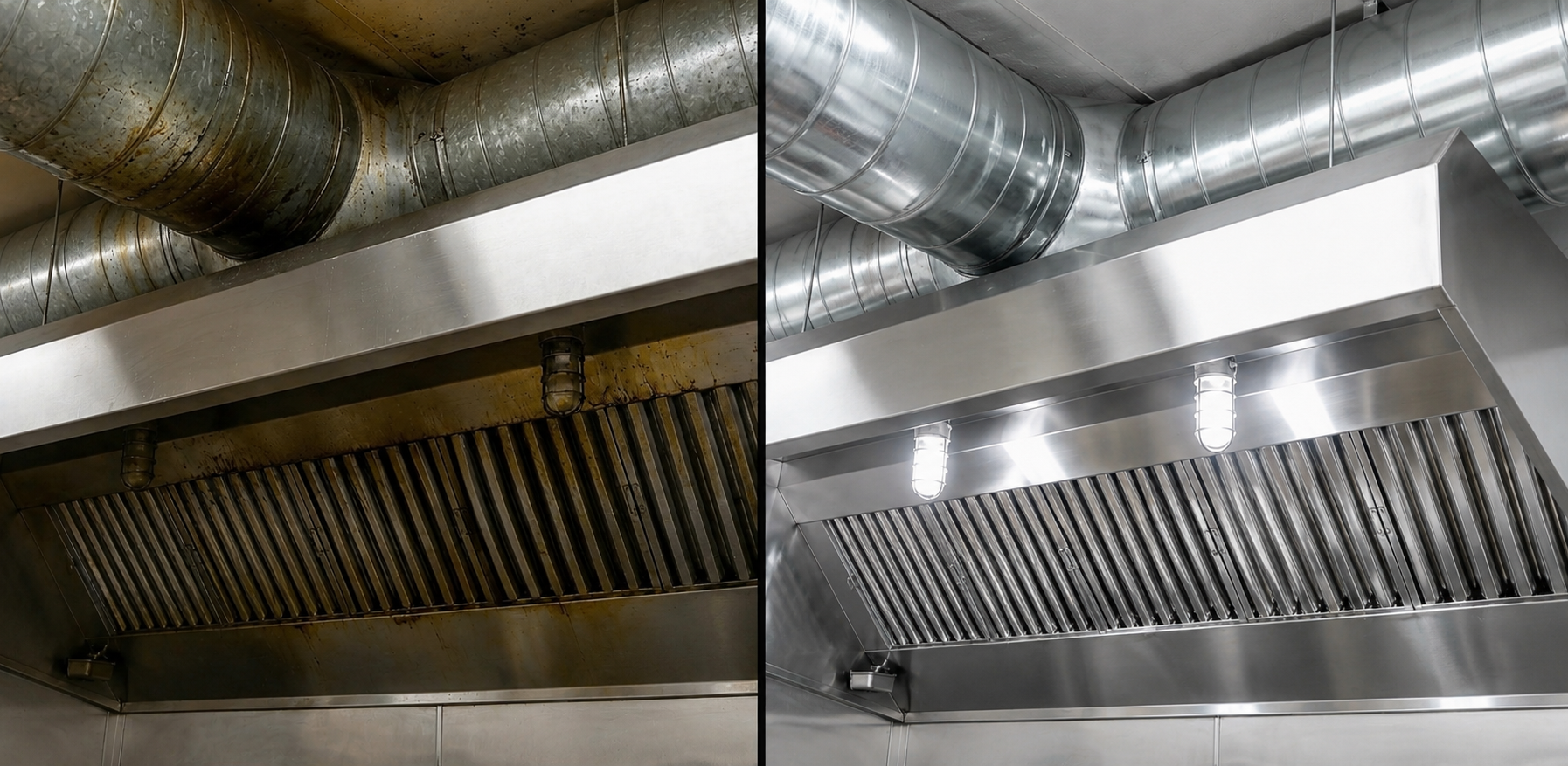 Exhaust Hood with Ductwork Cleaning and Maintenance