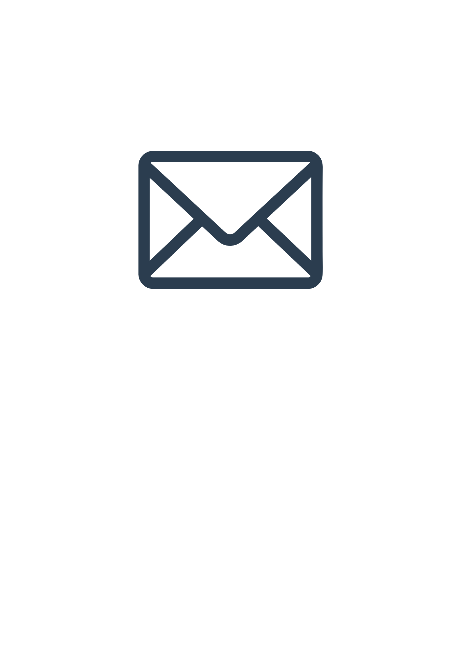 A simple icon of an envelope, representing email or messaging.