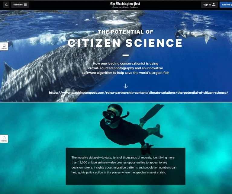 Washington Post Marine Conservation with Brad Norman