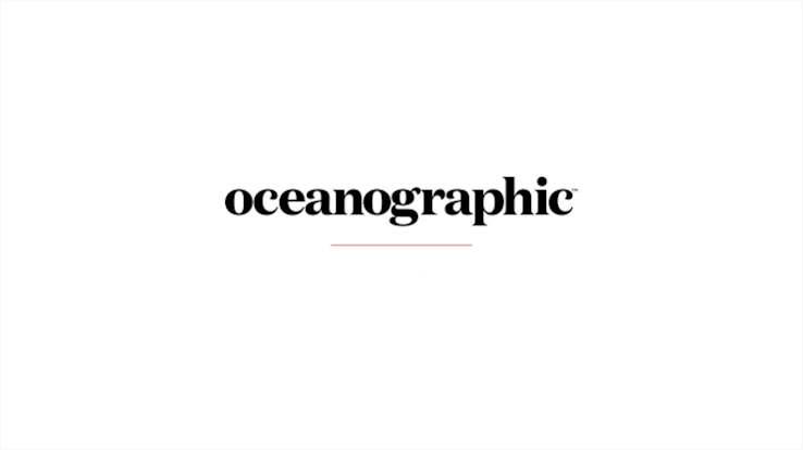 The Oceanographic magazine logo with the title in bold black font on a white background.