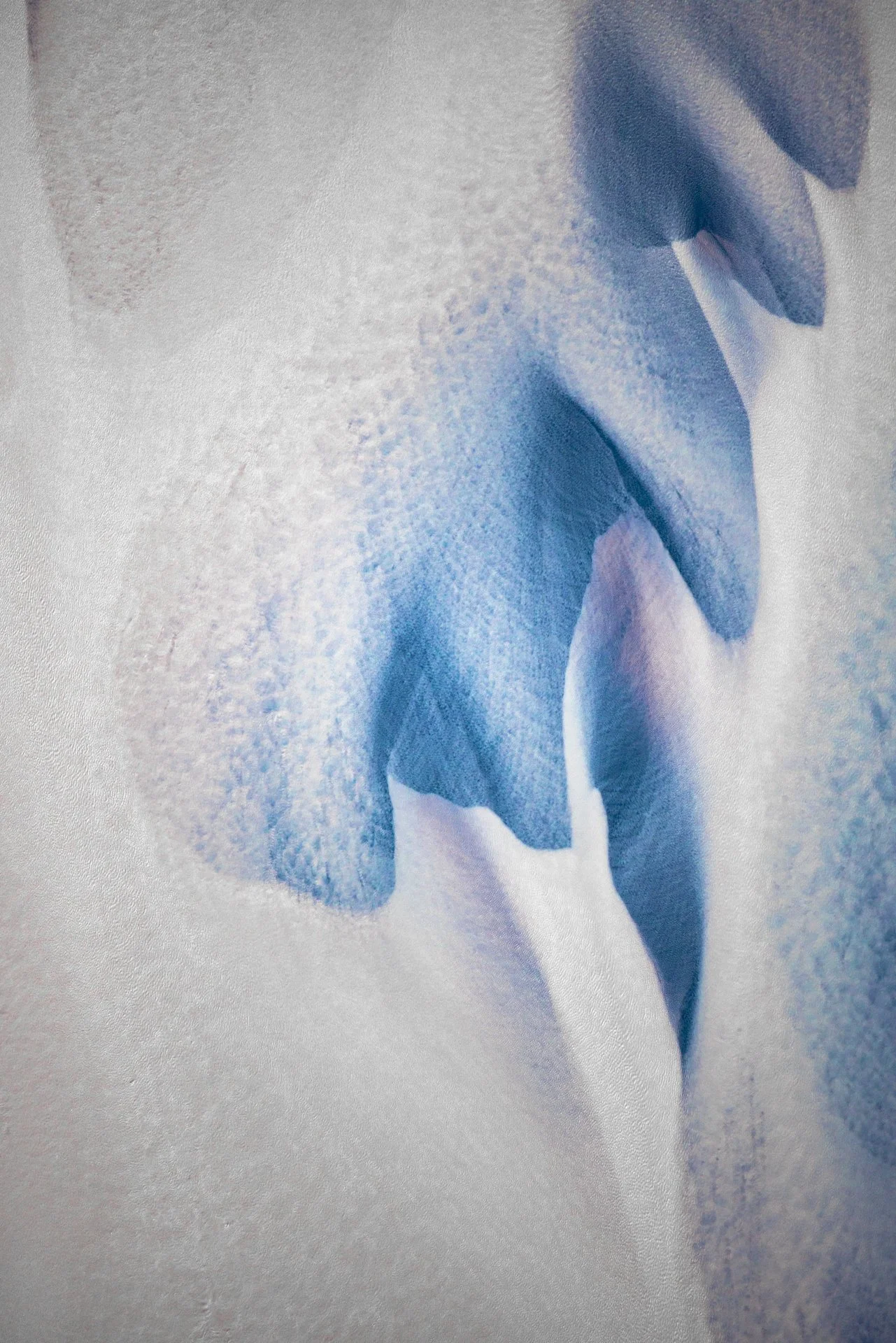 Abstract aerial view of glacial ice formations in Iceland.