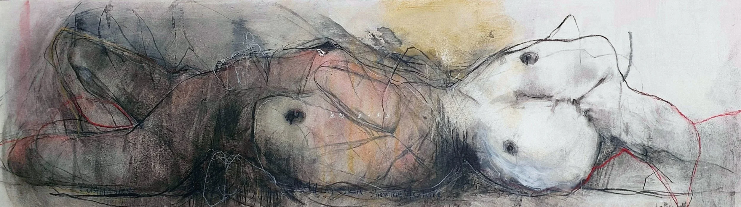 Book of Days | Charcoal and pastel drawing | Lu Bennett