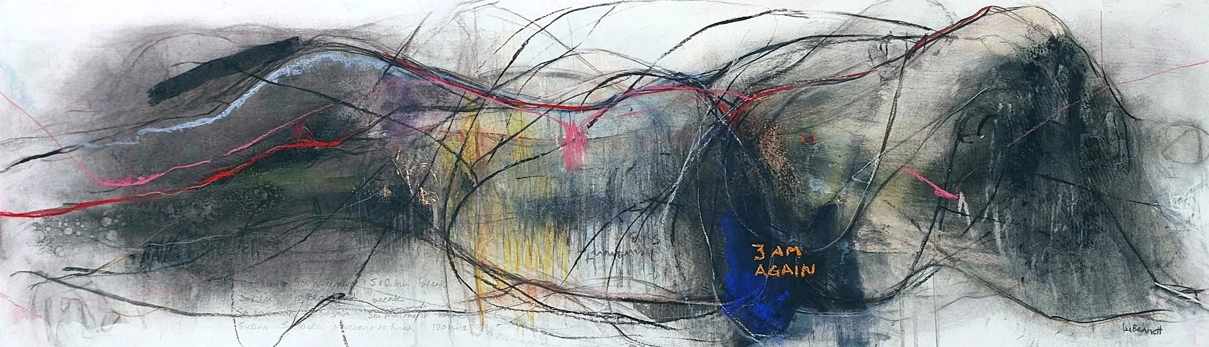 Book of Days | Charcoal and pastel drawing | Lu Bennett