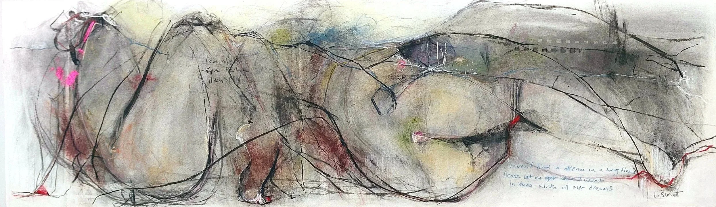 Book of Days | Charcoal and pastel drawing | Lu Bennett