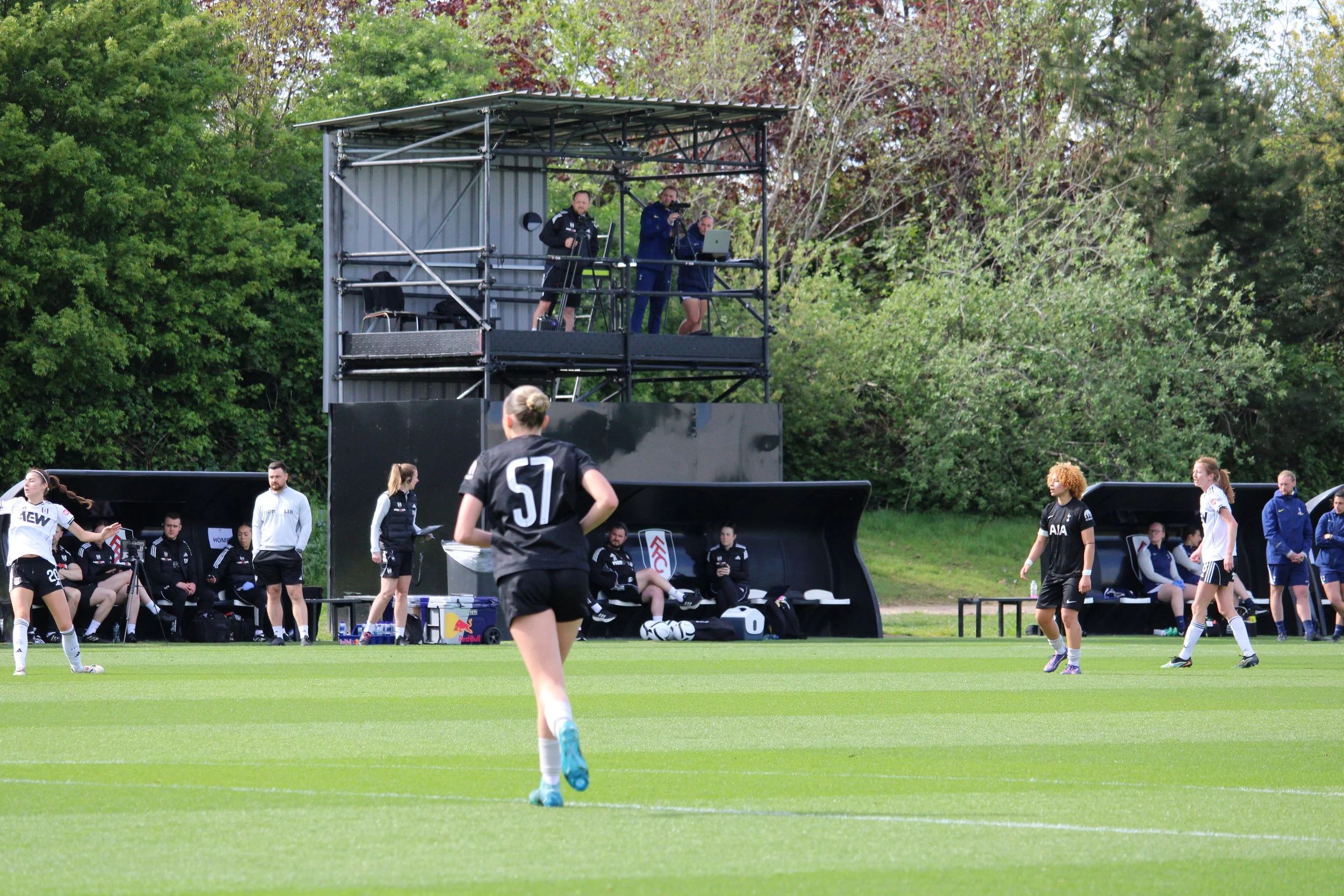 Tottenham Academy's Holly Mae Elmes jogging.