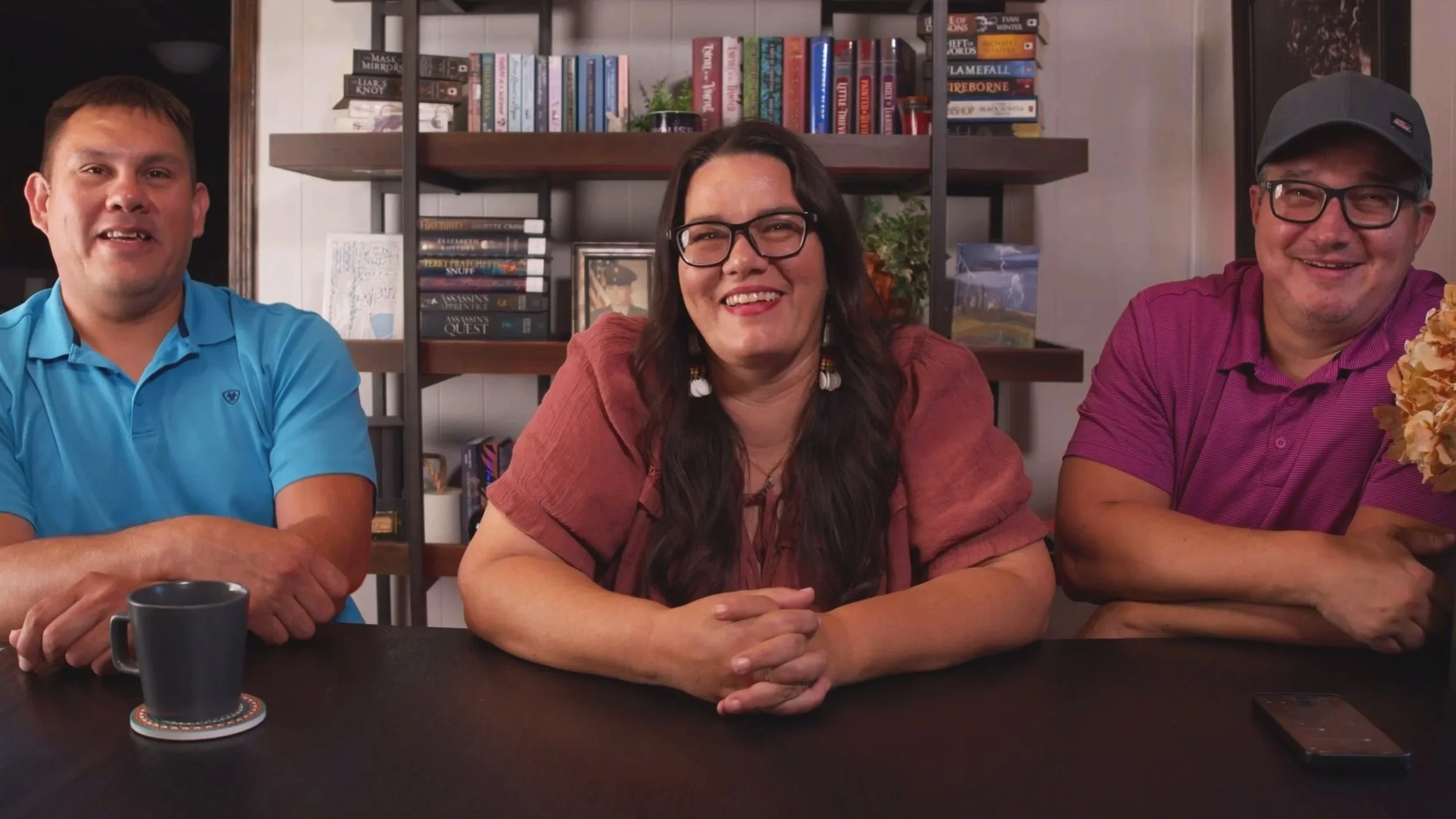 Brandon Nowlin, Annette Nowlin and Josh Sorter.  Founding members of Native Country Creative Arts.