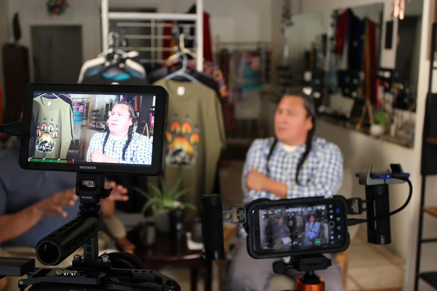 Interview with a local elder.