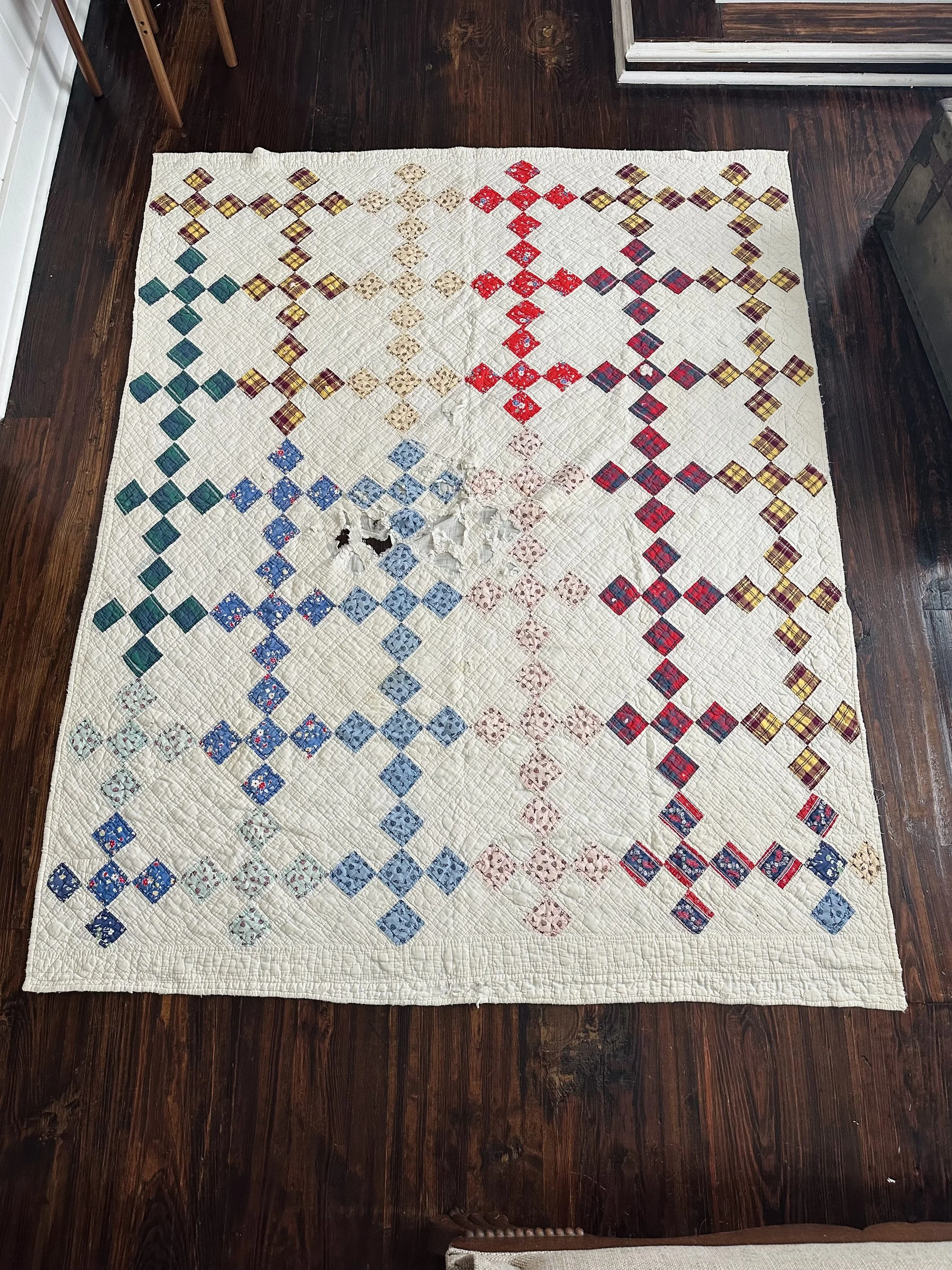 Vintage Nine Patch Quilt