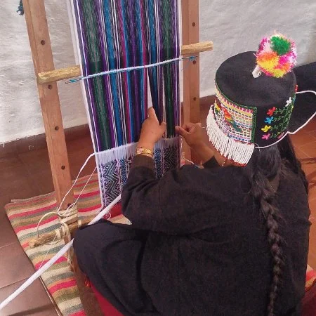 Traditional weaving in Bolivia